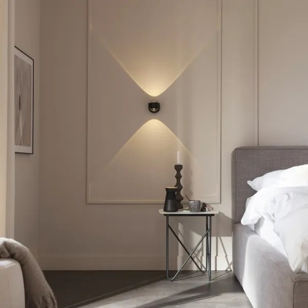 Schöner Wohnen 19331-18 - Lampada da parete LED CHIA 2xLED/2W/230V, nero