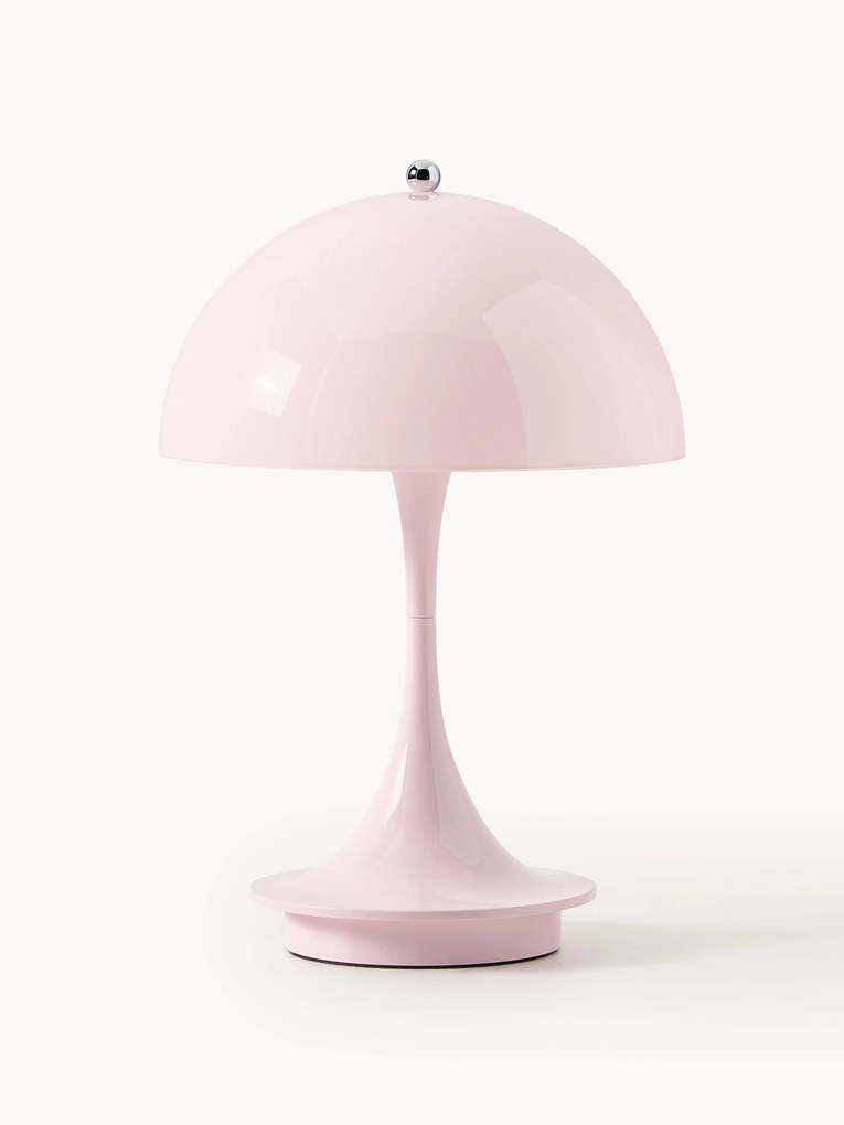 Lampada da tavolo portatile a LED con luce regolabile Panthella, alt. 24 cm, design Verner Panton