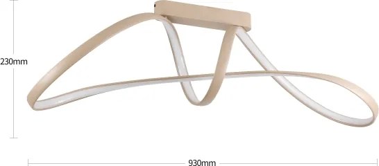 Brilagi-LED Plafoniera dimmerabile TWISTER LED/60W/230V 3000-6000K beige + telecomando