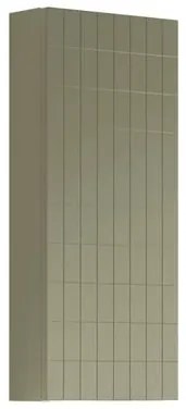 Pensile bagno Pixel laccato opaco verde salvia, 1 anta apertura da sinistra P 17 x L 30 x H 80 cm