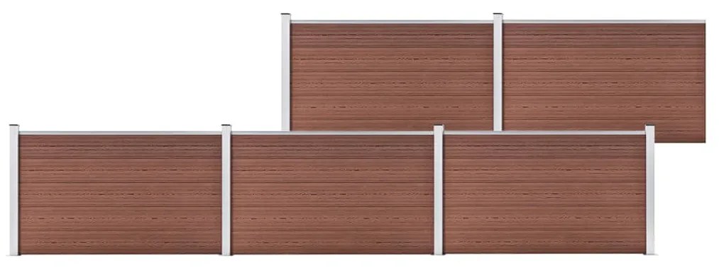 Pannello Di Recinzione İn Wpc 872x106 Cm Marrone /
