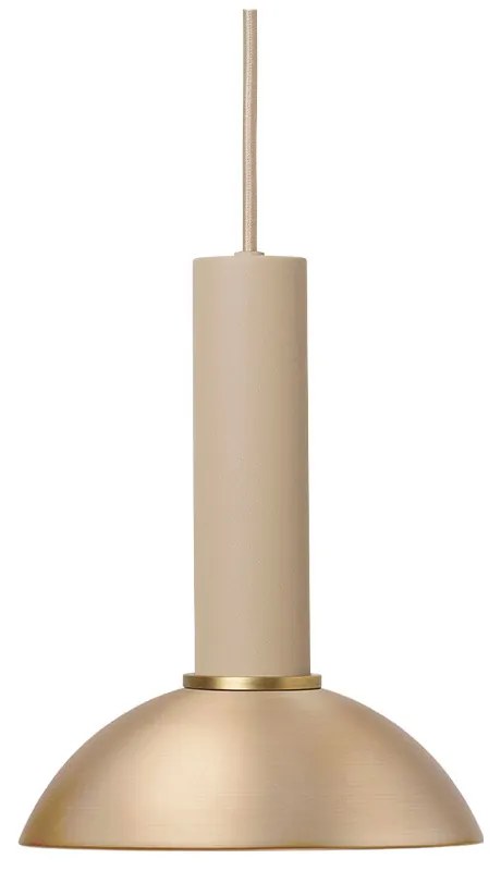 ferm LIVING - Collect Lampada a Sospensione Hoop High Cashmere/Brass