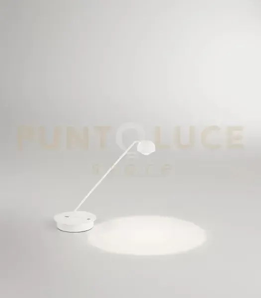 Lumetto in metallo bianco opaco lyra led 7w cct 3000k 4000k 6000k c...