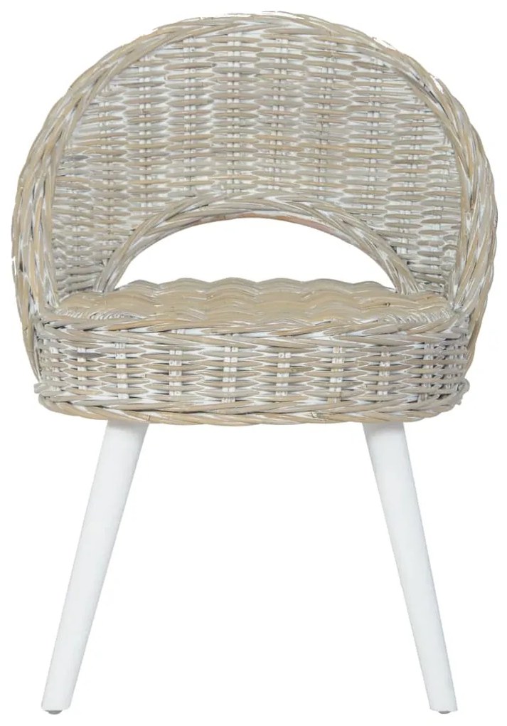 Poltrona in Rattan Kubu Bianco