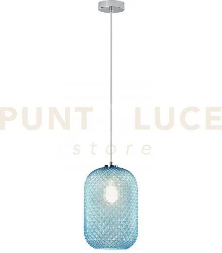 Lampadario a sospensione ashford ovale turchese 1 luce attacco e27 ...