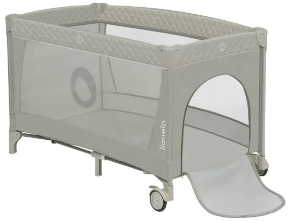 Lionelo - Lettino da viaggio FLOWER Cappuccino