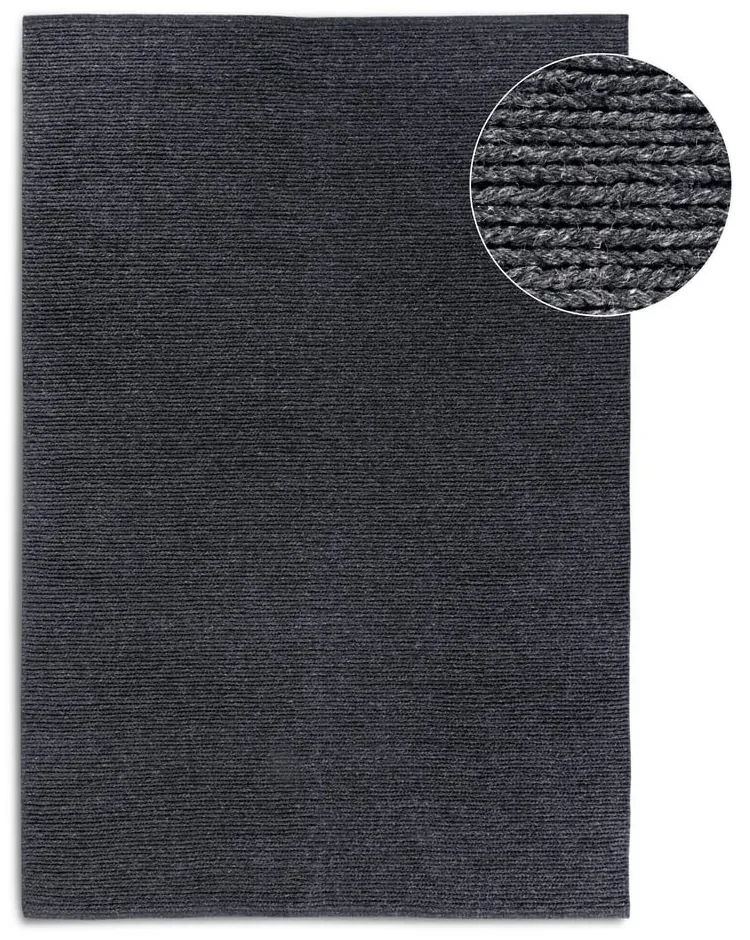 Tappeto grigio scuro in lana tessuto a mano 160x230 cm Francois - Villeroy&amp;Boch