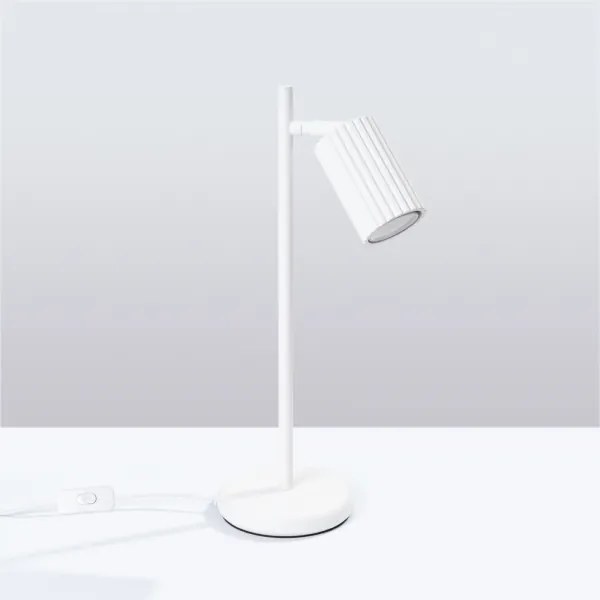 Sollux SL.1548 - Lampada da tavolo KARBON 1xGU10/10W/230V bianco