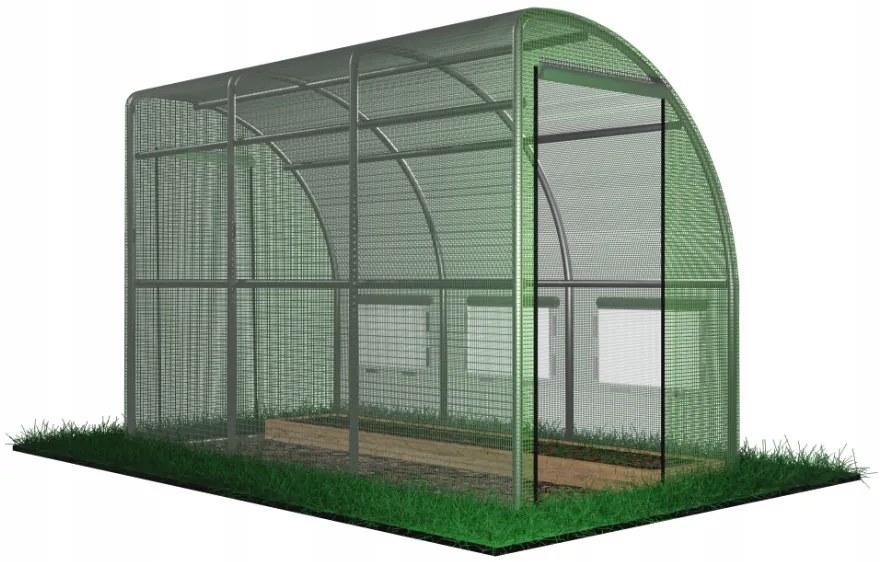 Mezzo giardino polytunnel 3 x 1,5 x 2 m