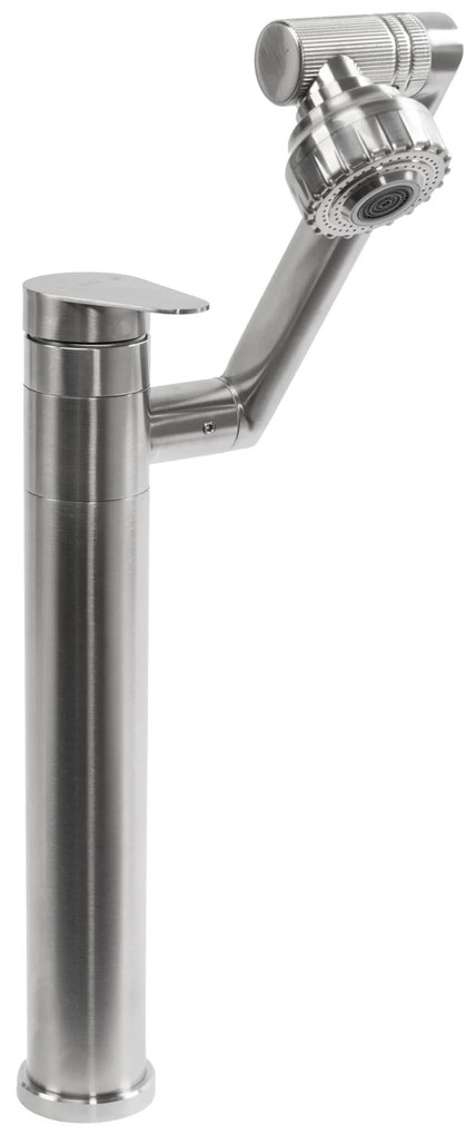 Rubinetto da bagno Rea PACO Nickel Brush INOX High