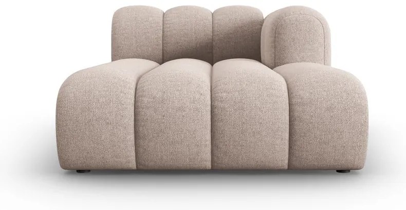 Chaise longue componibile beige (con penisola a destra) Lupine – Micadoni Home