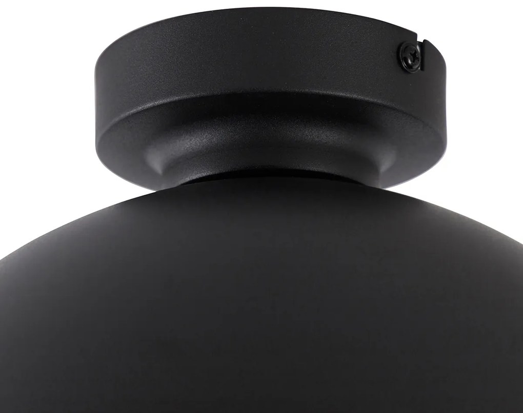 Lampada da soffitto intelligente nera con oro 28 cm con WiFi A60 - Magnax