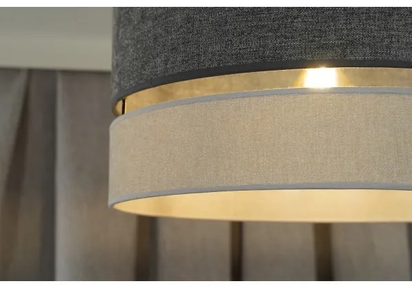 Duolla - Lampadario a plafone DOUBLE 1xE27/15W/230V diametro 40 cm grigio