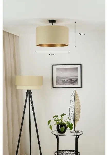 Brilagi - Lampadario OREGON ROLLER VEGE 1xE27/15W/230V Ø45 cm beige