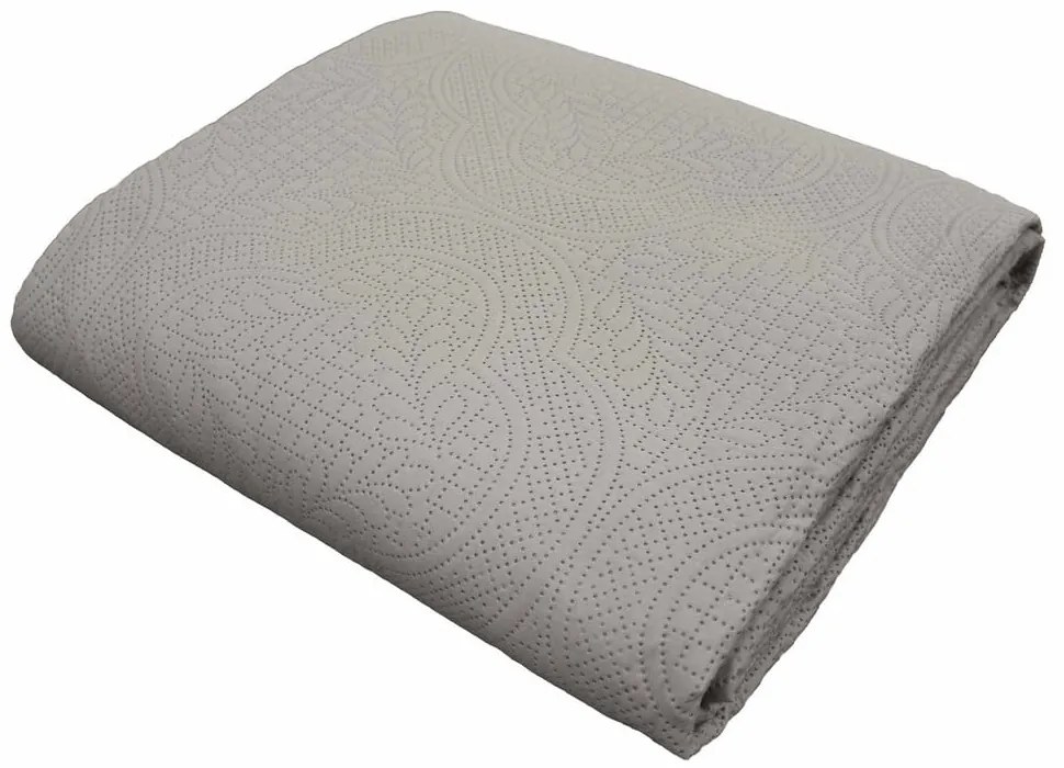 Set con copriletto e federa grigio in microfibra 240x260 cm Romane – douceur d'intérieur