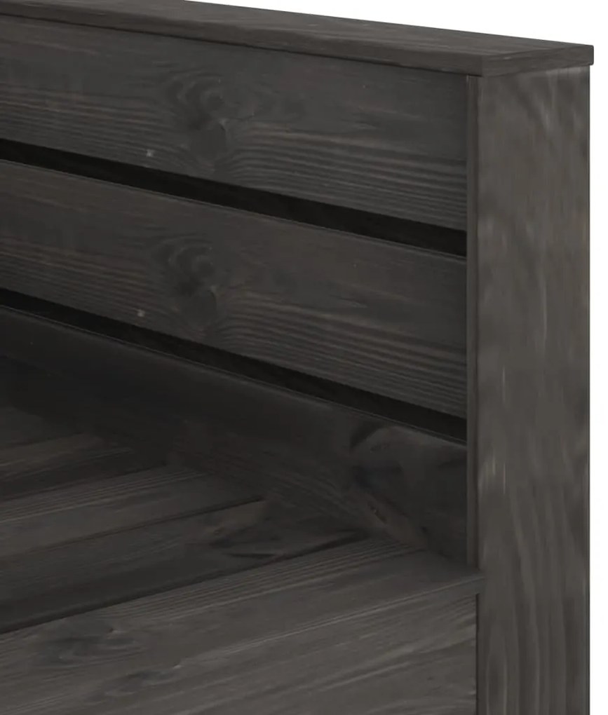 Set Salotto da Giardino 6 pz in Legno di Pino Impregnato Grigio