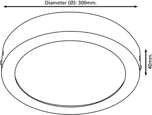 Eglo 96246 - Lampada da bagno LED FUEVA 1 LED/22W/230V IP44