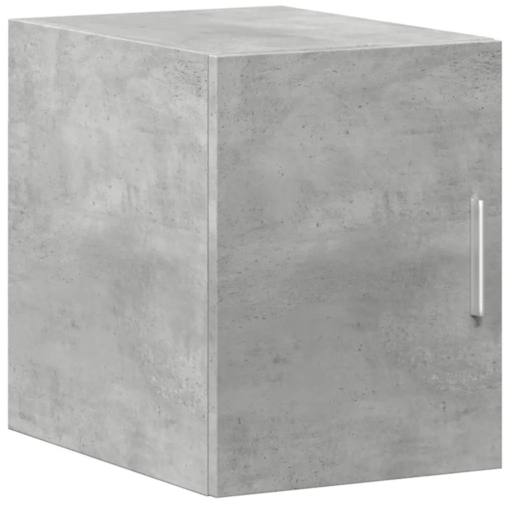 Mobile a parete grigio cemento 30x42,5x40 cm legno multistrato