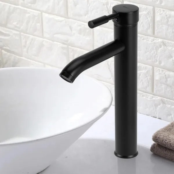 REA-B8665 - Miscelatore per lavabo GRAF 30,5 cm nero