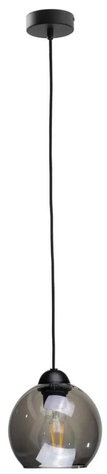 Lampadario a sospensione con filo UNO 1xE27/60W/230V nero/fumé