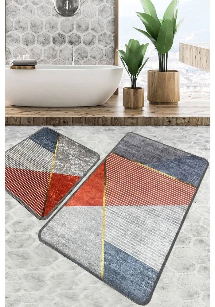 Set di tappetini per il bagno 2 pz 60x100 cm Sante – Foutastic