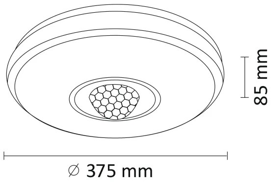 Plafoniera LED RGB Dimmerabile MAGIC DISCO LED/18W/230V + telecomando