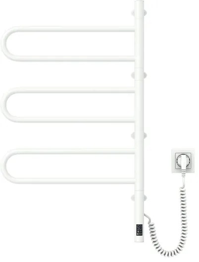 Portasciugamani rotante elettrico con termostato FOUETTE 185W/230V 81,8 cm IP44 bianco