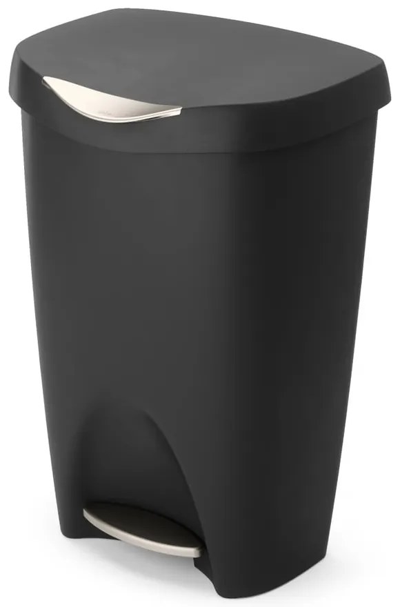 Bidone nero in plastica 50 l Brim - Umbra