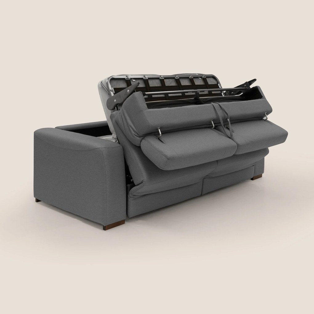 Poseidon divano letto + relax elettrico in tessuto smacchiabile impermeabile T05 antracite