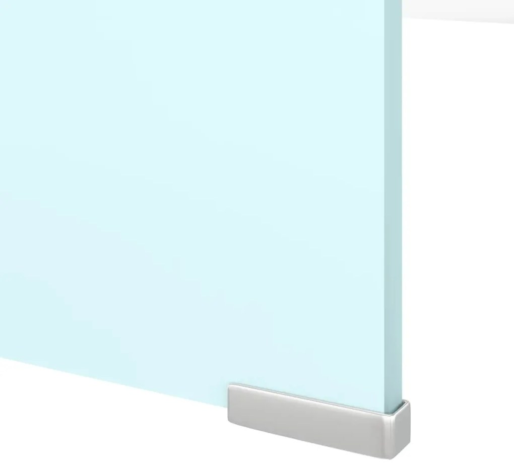 Supporto tv / rialzo monitor in vetro verde 120x30x13 cm