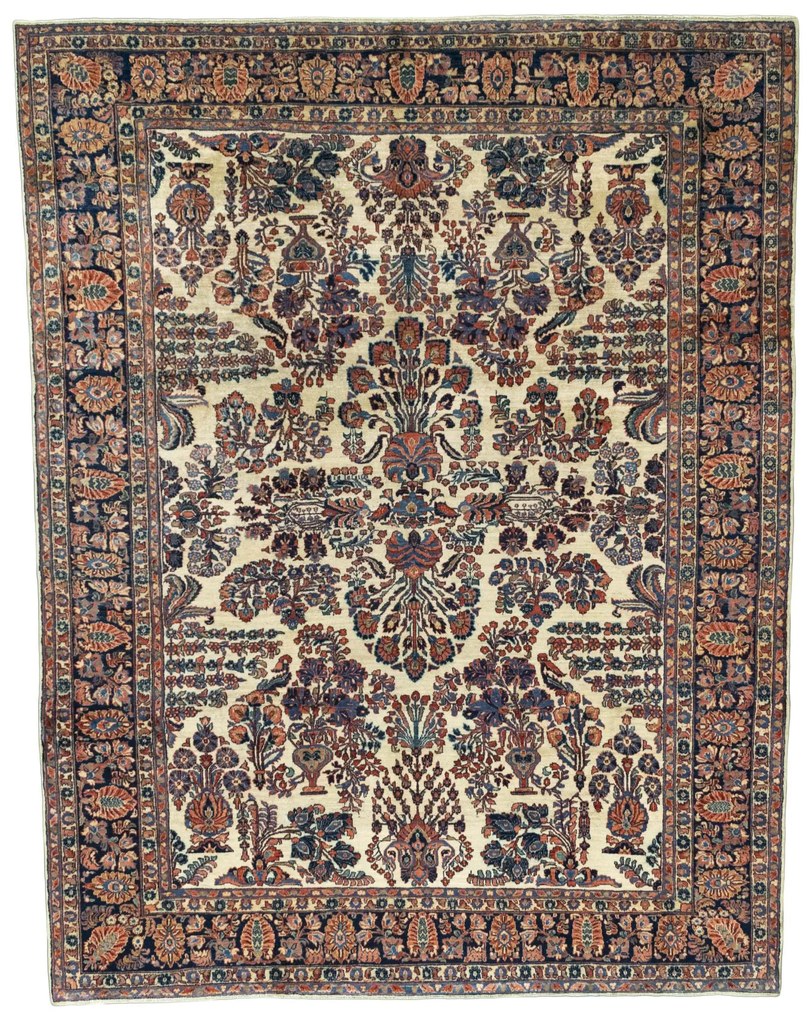 Sarouk Tappeto persiano 270x350 Beige (Iran) Annodato A Mano