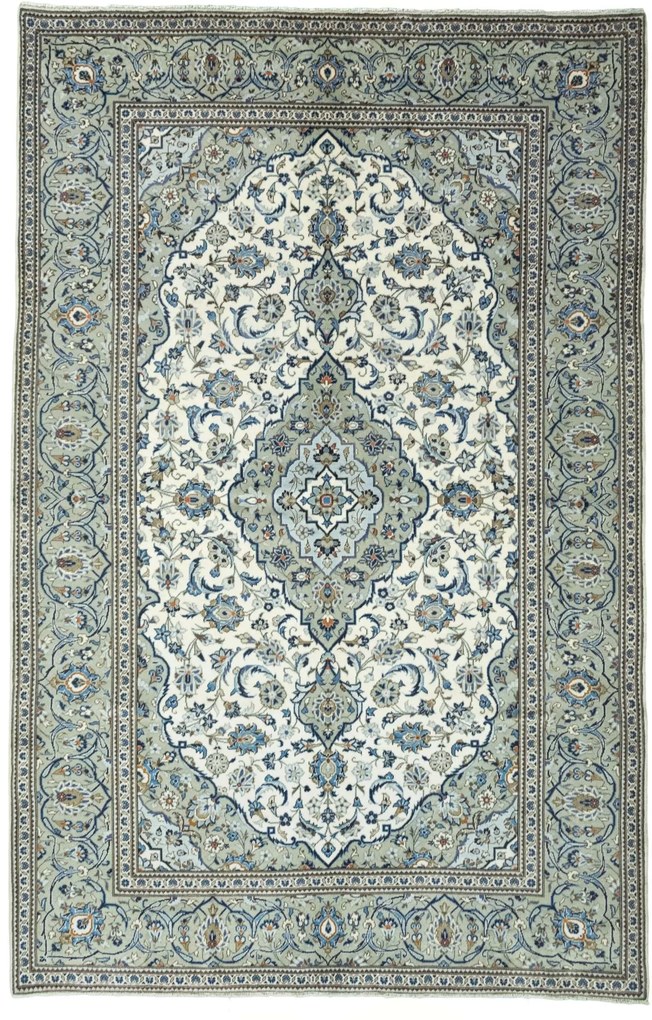 Kashan Tappeto persiano 310 x 210 Beige (Iran) Annodato A Mano