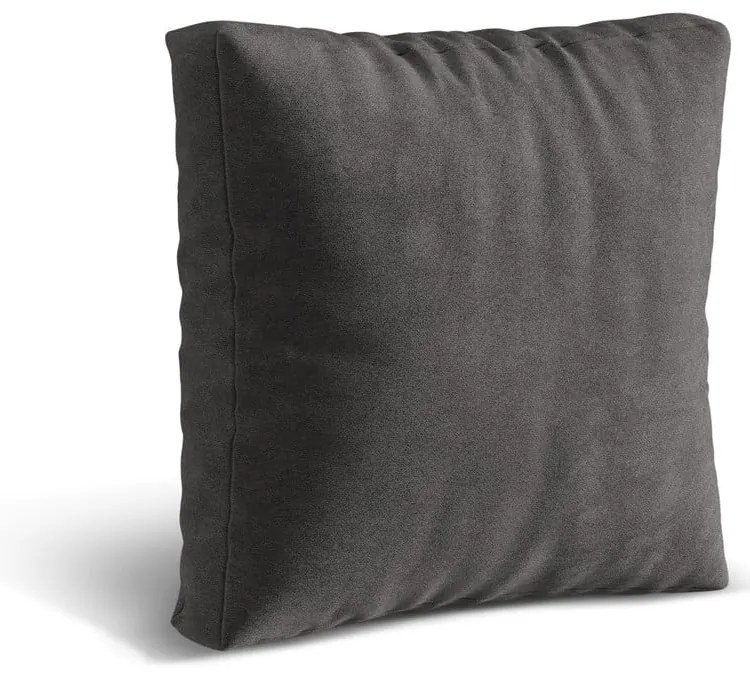 Cuscino per divano componibile grigio con rivestimento in velluto Martina – Micadoni