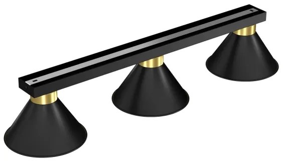 Faretto DEMET 3xE27/60W/230V nero/oro