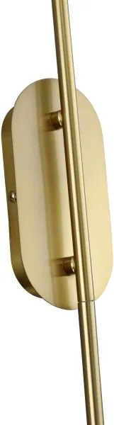 Lampada da parete PIEGA 1xE14/40W/230V ottone/bianco