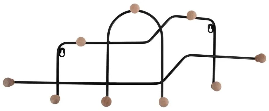 Attaccapanni da parete nero in metallo 71 cm Maze – PT LIVING