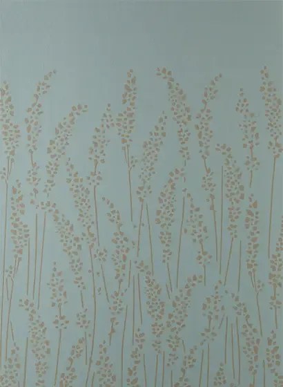 Farrow & Ball Carta da parati Feather Grass - Green Blue/ Light Gray