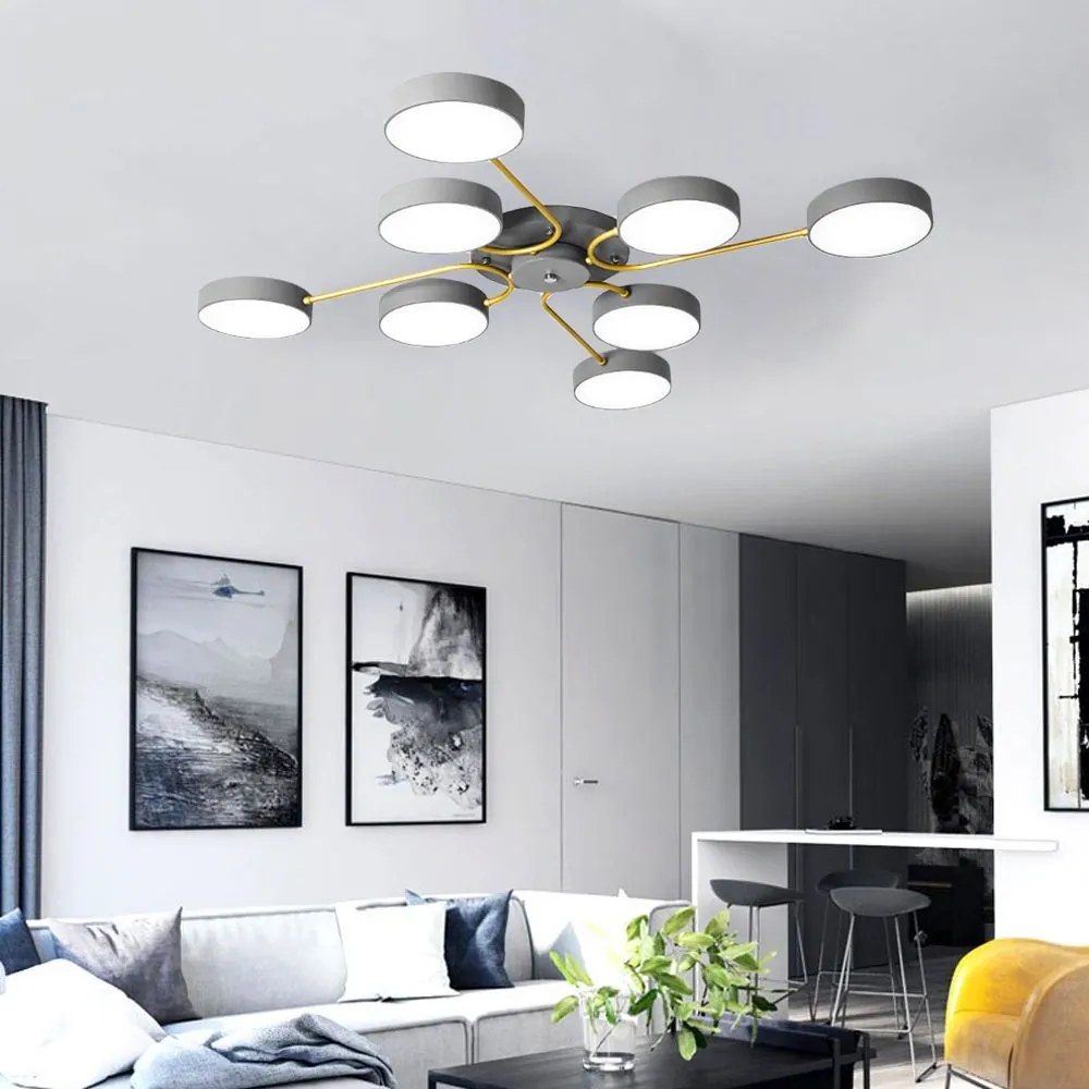 LAMPADA DA SOFFITTO  GREY APP532-8C