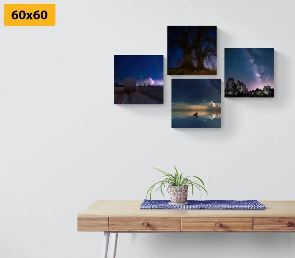 Set di quadri – Natura notturna misteriosa