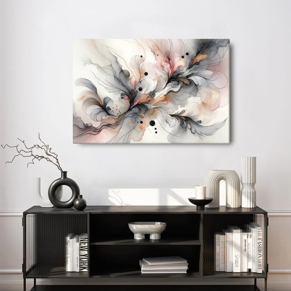 Quadro su tela – Leggerezza delle onde colorate