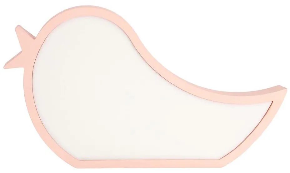 Lampada da tavolo LED per bambini BIRD LED/12W/230V rosa