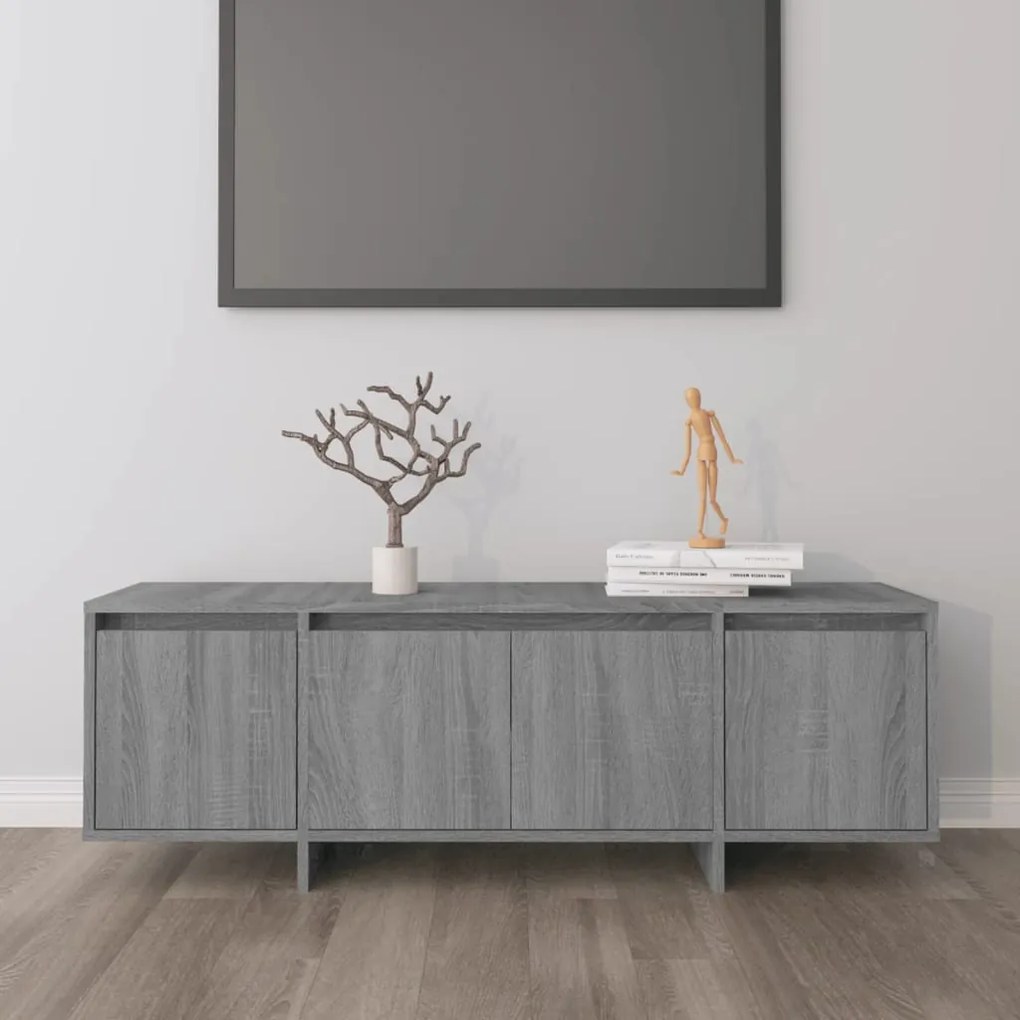 Mobile Porta Tv Grigio Sonoma 120x30x40,5 Cm İn Truciolato /