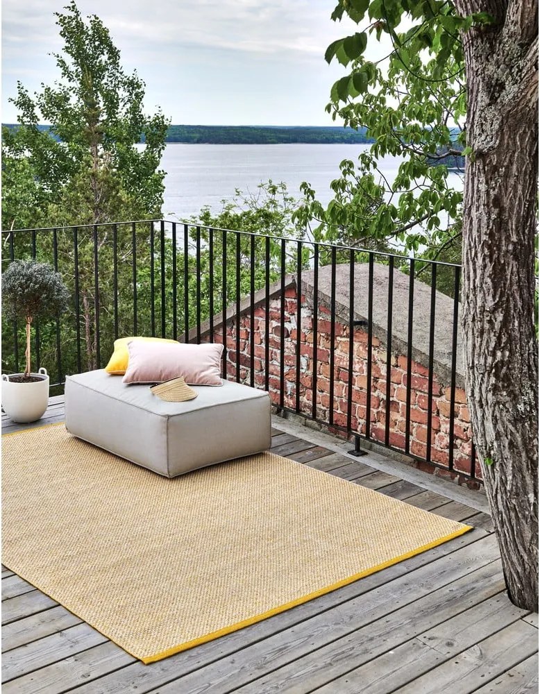 Passatoia da interno/esterno color senape 70x200 cm Effi Mustard – Pappelina