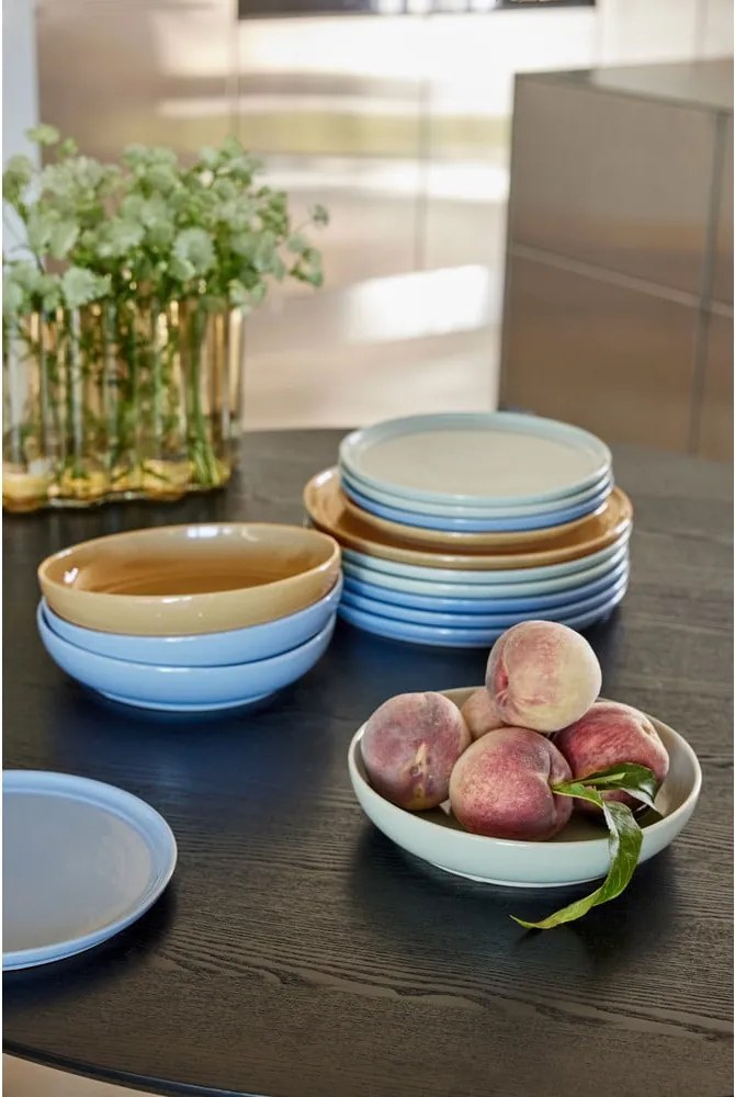 Piatto fondo color crema in gres ø 23 cm Amare - Hübsch