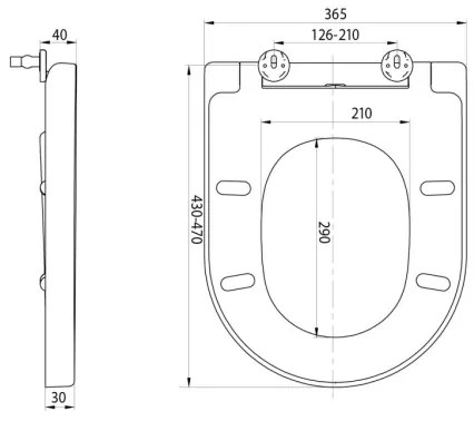 Sapho - Sedile per WC TURKU SoftClose, bianco