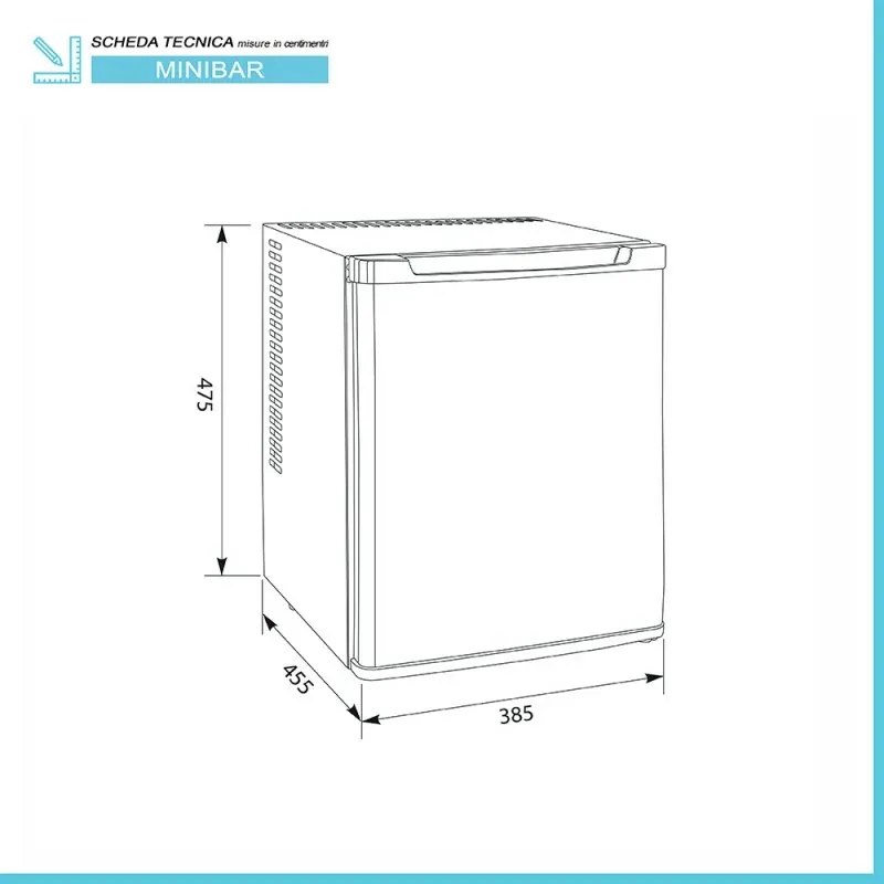 Minibar da incasso o libera installazione 30 Lt A+ silenzioso