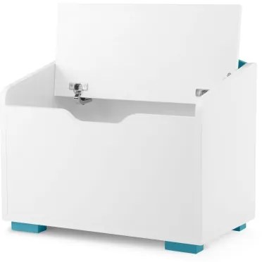 Contenitore per bambini PABIS 50x60 cm bianco/blu