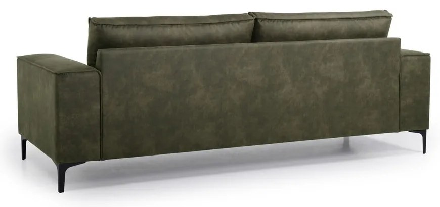 Divano in similpelle verde 224 cm Copenhagen - Scandic