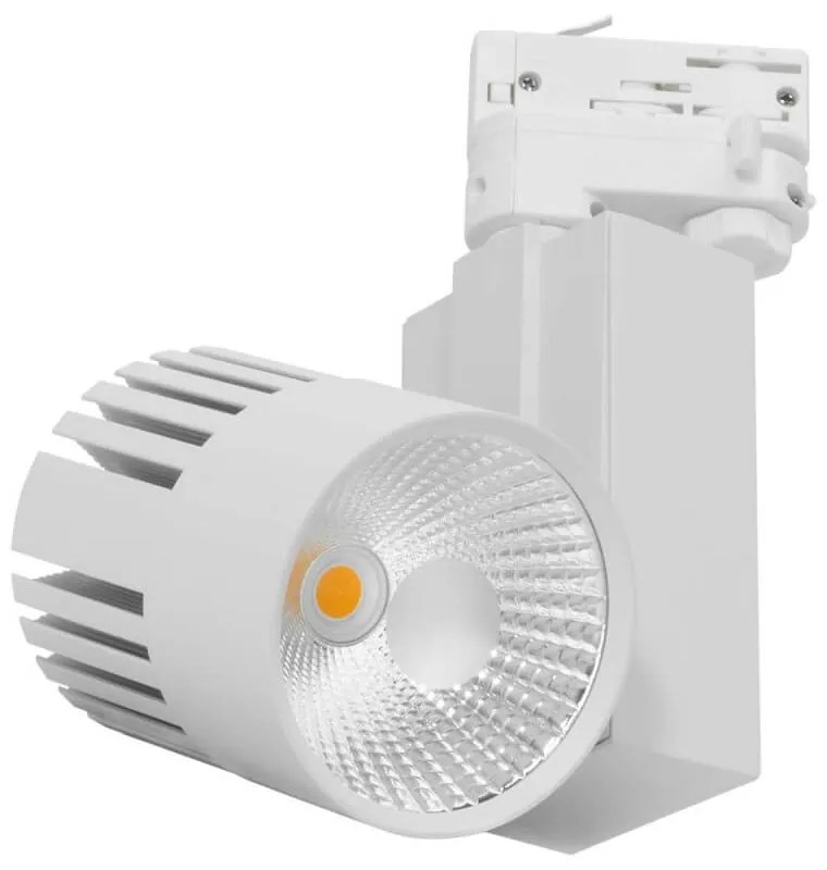 Faro LED 40W Binario Trifase, Bianco, CRI92, 100°, Bridgelux LED Colore  Bianco Caldo 2.700K