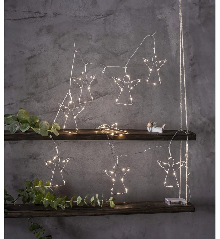 Catena luminosa con alimentazione a batteria 8 lampadine lunghezza totale 175 cm Angela – Star Trading